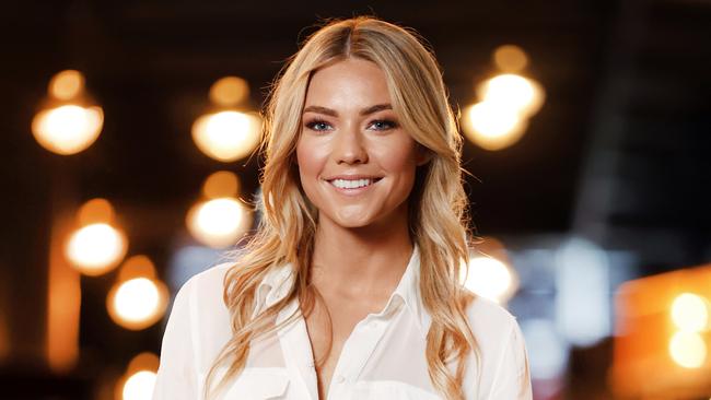 Sam Frost was pictured in Sydney announcing her partnership for Believe By Sam Frost. Picture: Richard Dobson