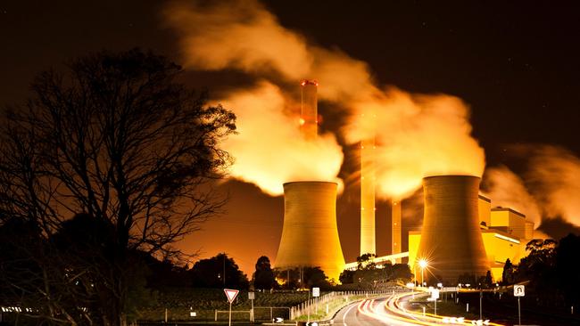 The Loy Yang brown coal power station in the Latrobe Valley.