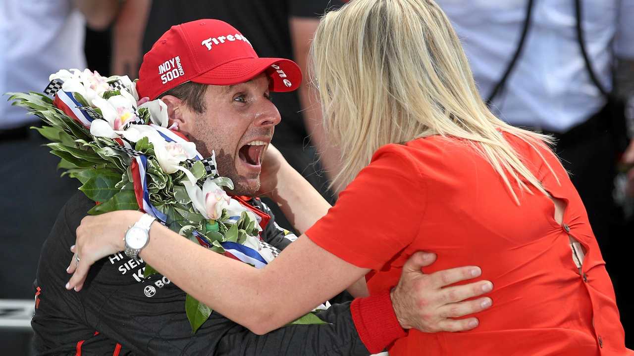 INDIANAPOLIS, IN - MAY 27:  Will Power of Australia, driver of the #12 Verizon Team Penske Chevrolet celebrates after winning the 102nd Running of the Indianapolis 500 at Indianapolis Motorspeedway on May 27, 2018 in Indianapolis, Indiana.  (Photo by Chris Graythen/Getty Images). Picture: Chris Graythen