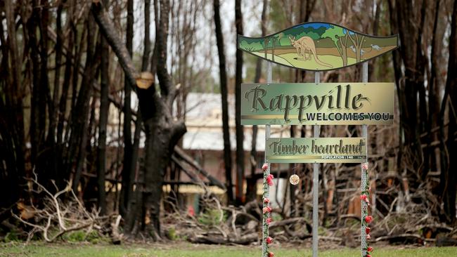 Many community buildings and homes in Rappville were destroyed.