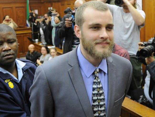 Henri van Breda appeared emotionless as the judge handed down sentences for the horrific killings of his parents and brother and the attempted murder of his sister. Picture: Brenton Geach/Gallo Images/Getty Images