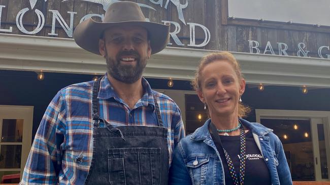 The owners of the popular Woolooga Longyard restaurant, Caz and Matthew Crane, have announced their shocking closure less than two weeks after the property was put up for sale. Photo: Elizabeth Neil