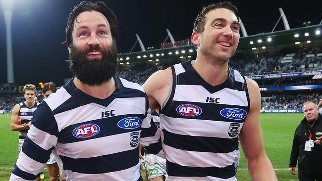 What does the future hold for Jimmy Bartel and Corey Enright? Picture: Getty Images