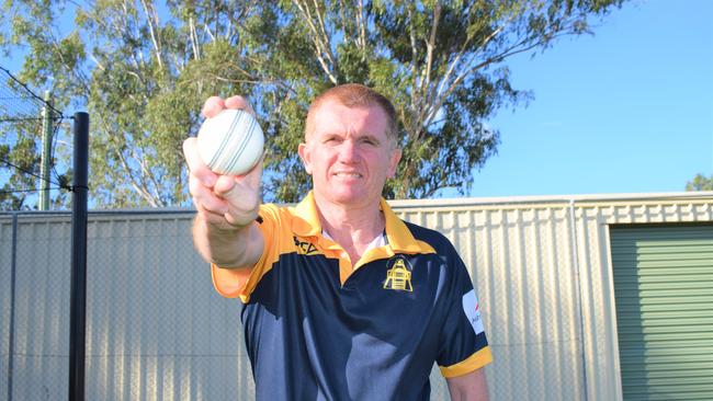 There could be changes to the way bowlers enhance the ball. Gympie Regional Cricket Association president and Valleys bowler Rod Venn said the usual shinning of the ball with spit to assist with the swing and movement of the ball in the current situation. Photo: Bec Singh