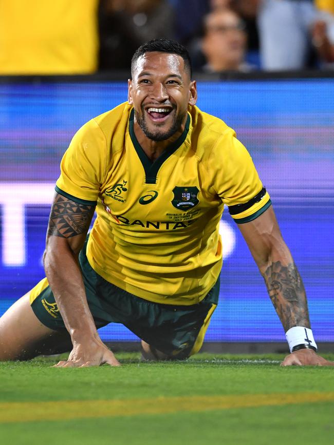 Israel Folau may be a star, but it’s no good having a brilliant fullback if you cannot secure quality ball. Picture: AAP Image