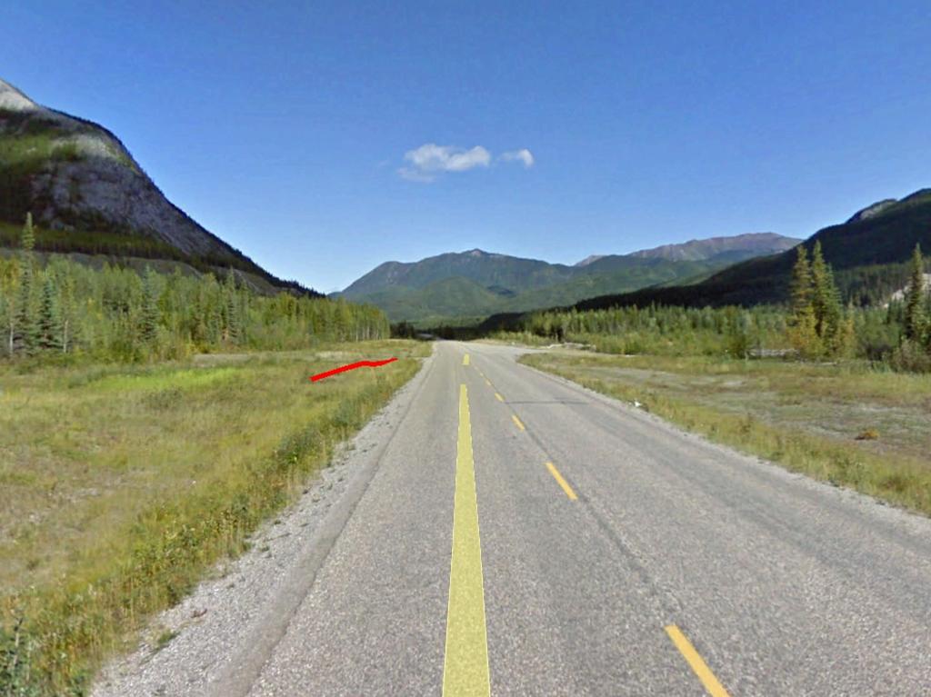 The remote highway where Lucas Fowler Chynna Deese broke down according to Curtis and Sandra Broughton, who last saw them alive on Sunday afternoon. Picture: Supplied