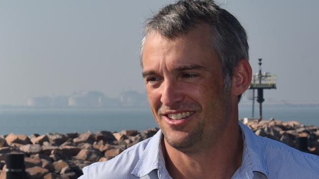 Paspaley CEO James Paspaley at Darwin Harbour in Darwin.