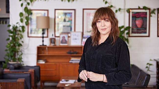 Live music promoter Jessica Ducrou, co-founder of Byron Bay festival Splendour In The Grass, at the Secret Sounds office in Sydney. Picture: Yianni Aspradakis