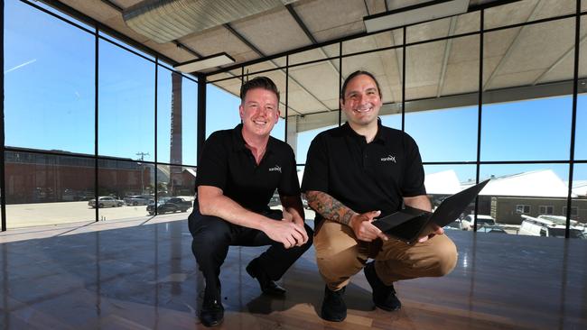 Michael Graham and James Fatone have started software platform to source PPE. Picture: Peter Ristevski