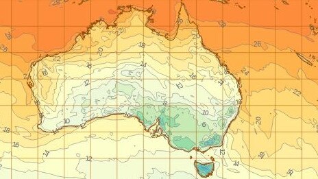 Sydney will see its lowest maximum temperature since October on Sunday when temperatures peak at 18C. Picture: BoM