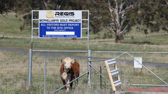 The entrance to McPhillamys Gold Project. Picture: Rohan Kelly