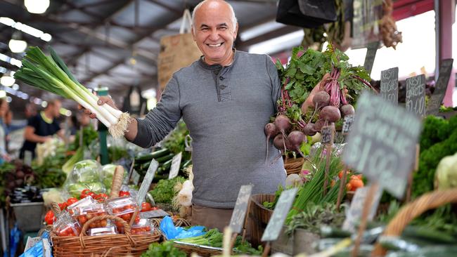 Greengrocer Gus Bressi has worked at the Queen Victoria Market since 1978. Picture: Nicole Garmston