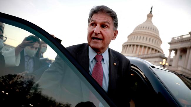 The departure of Joe Manchin presents Republicans a clear opportunity to pick up his seat in the narrowly divided chamber in next year’s election. Picture: AFP