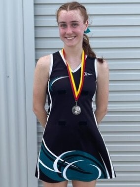 Allie Geiger received three netball awards for her performances across the 2022 season.