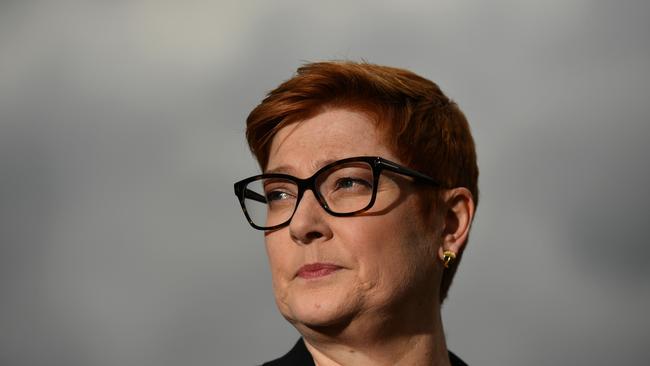 Minister for Foreign Affairs Marise Payne. Picture: AAP/Image/Mick Tsikas