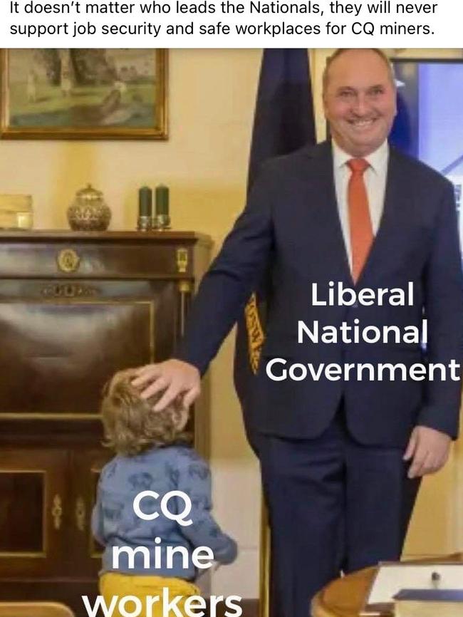 One of the memes circulating using Barnaby Joyce’s and Vikki Campion’s children.