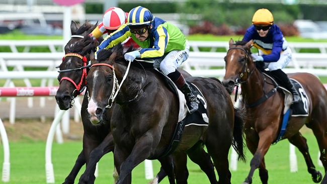 Jockey Andrew Mallyon had a big day out at Eagle Farm, riding multiple winners including Age Of Sail (pictured). Picture: Grant Peters, Trackside Photography.