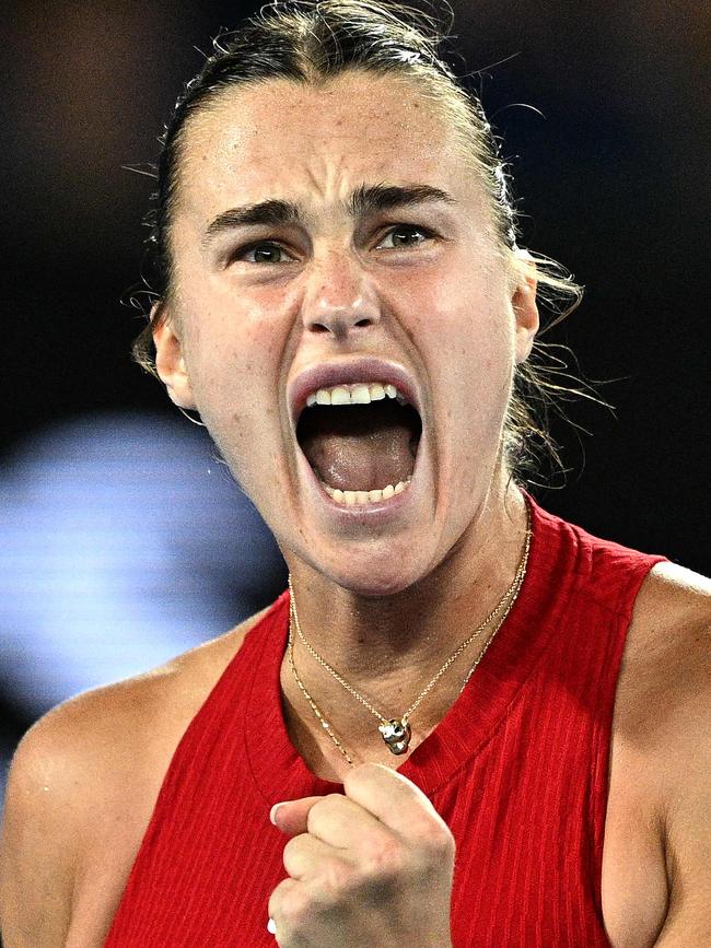 The AO owe Sabalenka big time. Photo by Anthony WALLACE / AFP