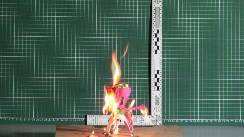 Watch dangerous candle go up in flames