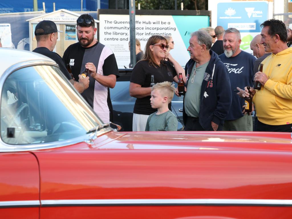 The annual Queenscliff Rod Run may have been called off this weekend, but rev heads still flocked to the town for an "unofficial" meet. Picture: Mike Dugdale