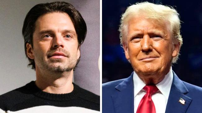 Donald Trump and Sebastian Stan