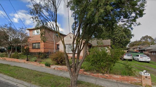 Two ageing homes could be knocked down for a 42 apartment complex in Pitt St, Ringwood. Picture: Google Street View.