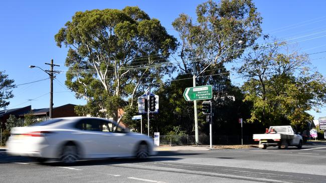 The notorious intersection at Bridge and Peats Ferry roads in Hornsby. Picture: Joel Carrett