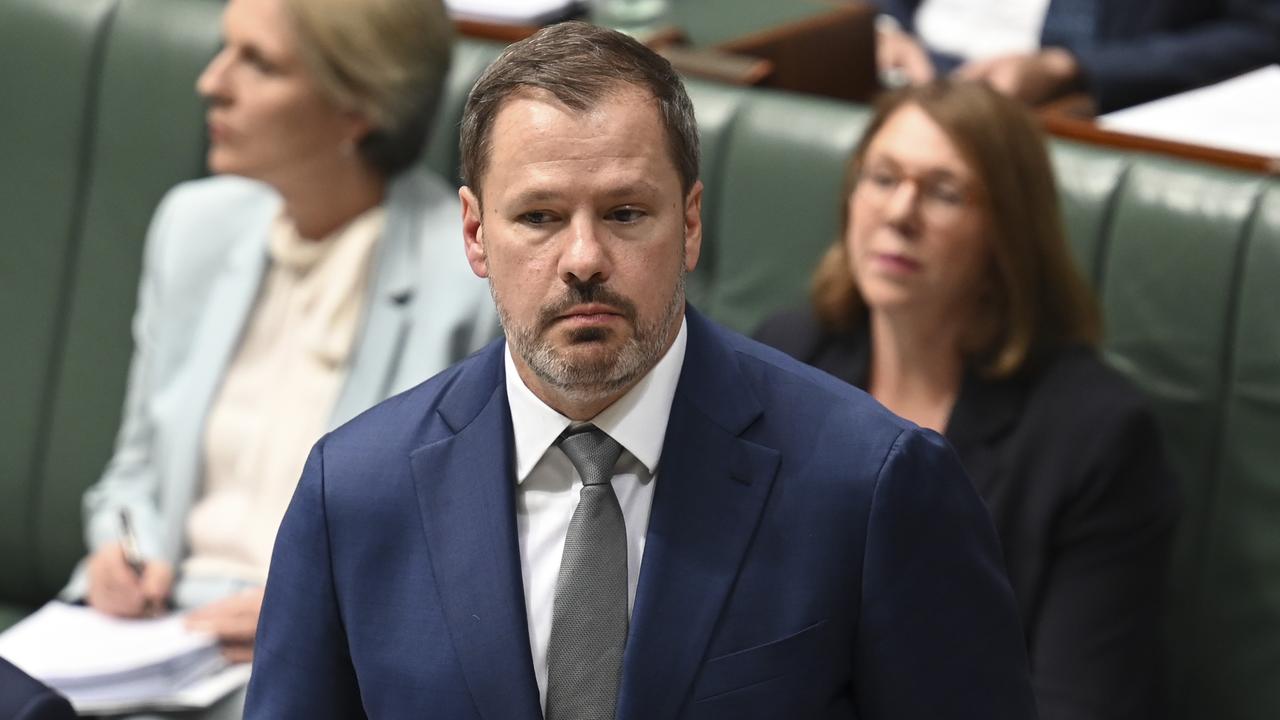 Ed Husic during Question Time at Parliament House in Canberra on Tuesday. Picture: NCA NewsWire / Martin Ollman