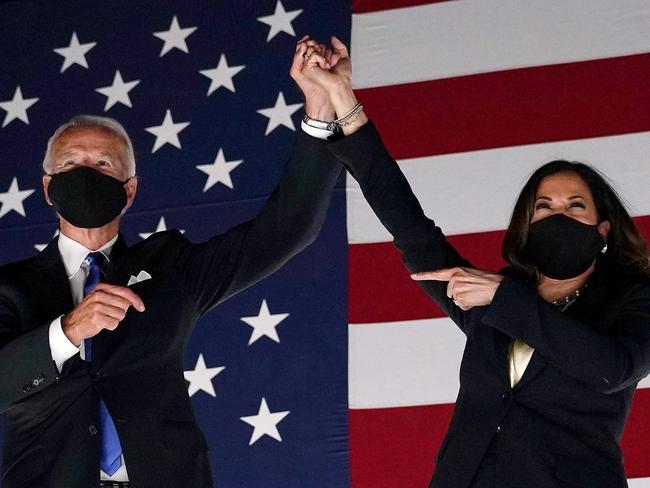 US election winners Joe Biden (left) and Kamala Harris. Picture: Olivier Douliery/AFP