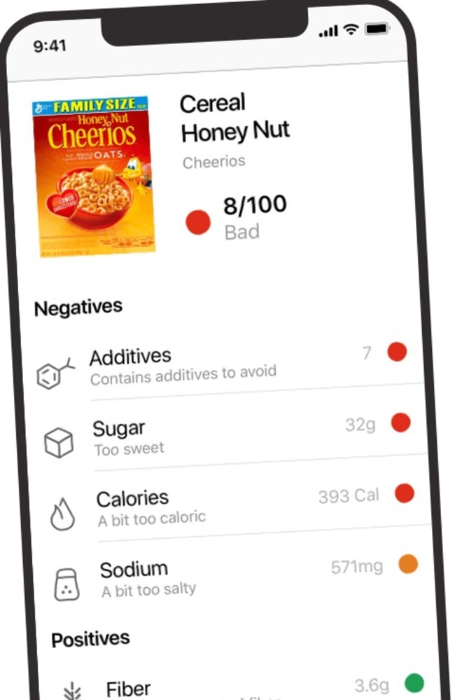 Experts are divided over the app’s health claims. Picture: Yuka