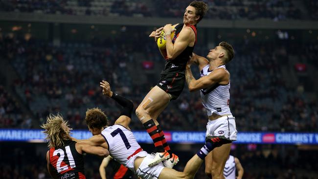 Joe Daniher will have his first chance to play for the Bombers after his attempted exit against the Dockers. Picture: AAP