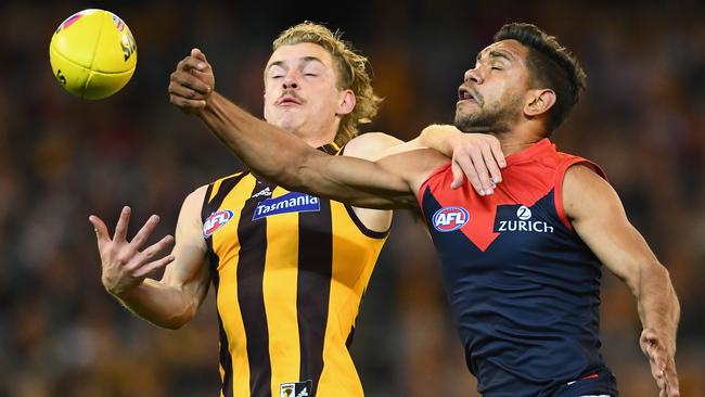 Neville Jetta was brilliant for the Demons on Friday. Picture: Getty Images