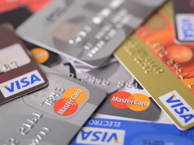 Visa and MasterCard credit cards generic