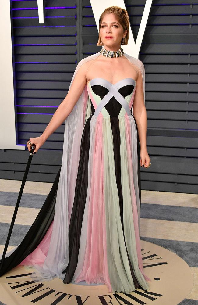 Selma Blair at the 2019 Vanity Fair Oscar Party. Picture: Getty.