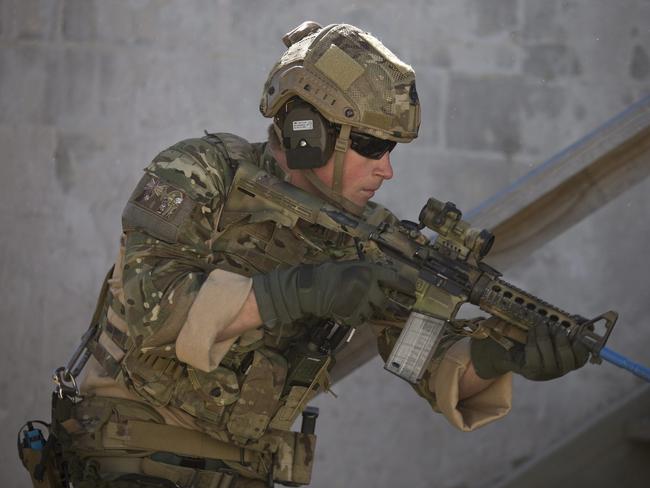 Prince Harry 10 years' military service saw him fight on the front line twice in Afghanistan. Picture: AFP/Saeed Khan