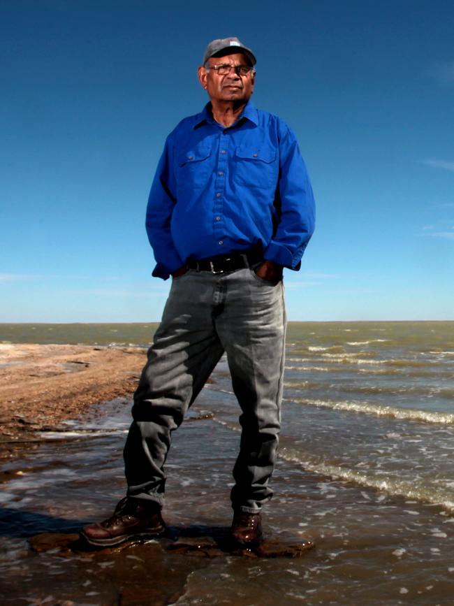 Reg Dodd, one of the Arabunna traditional owners of the land around Lake Eyre.