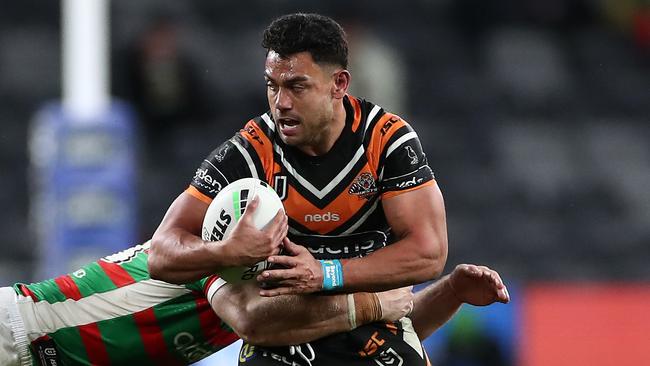 David Nofoaluma has been offered a three-year extension at Wests Tigers. Picture: Getty Images