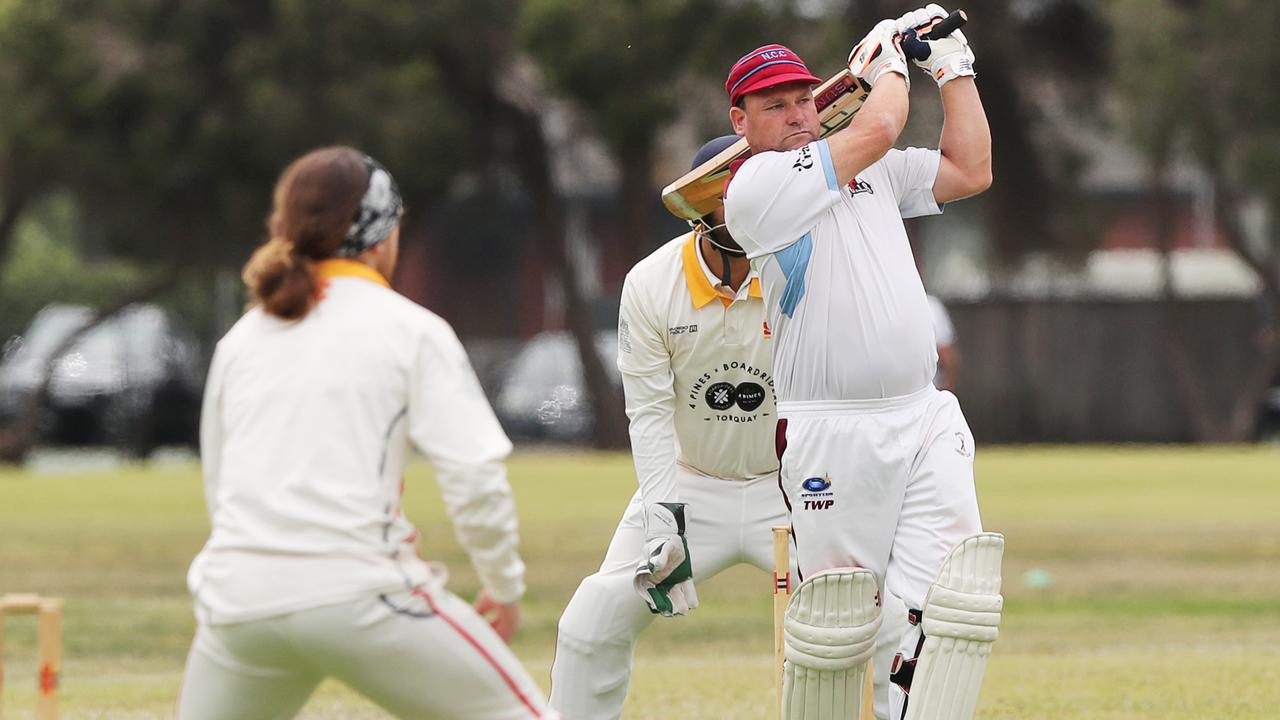 Shane Healey batting against Surfcoast. Picture: Alan Barber