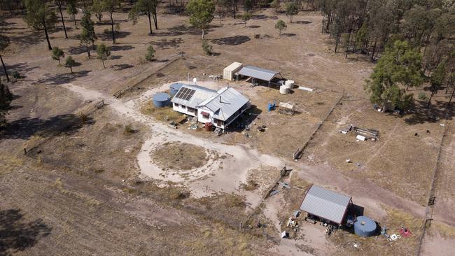 Nathaniel Train, Gareth Train and Stacey Train property, at Wains Road Wieambilla. The deaths of Constable Rachel McCrow, Constable Matthew Arnold, neighbour Alan Dare occured at this property Picture: Liam Kidston