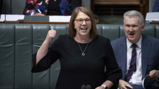 Catherine King, Minister for Infrastructure, Transport and Regional Development of Australia during Question Time in the House of Representatives in Parliament House in Canberra. Picture: NCA NewsWire / Gary Ramage