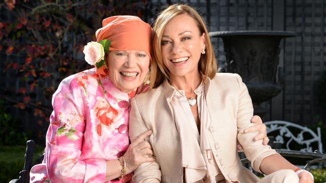 Ann with her mother, Lady Susan Renouf at home in Toorak.