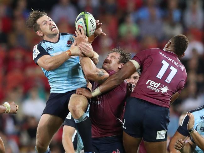 Bernard Foley of NSW during the Super Rugby game between the Queensland Reds and the NSW Waratahs. Pic Darren England.