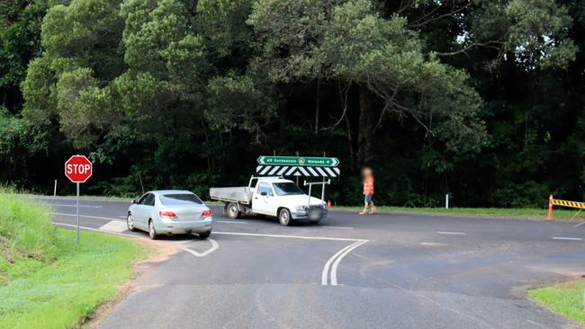 Police have released images of the intersection at Anderson Road and Lake Barrine Road in a bid for witnesses or information on the fatal crash. Picture: Supplied