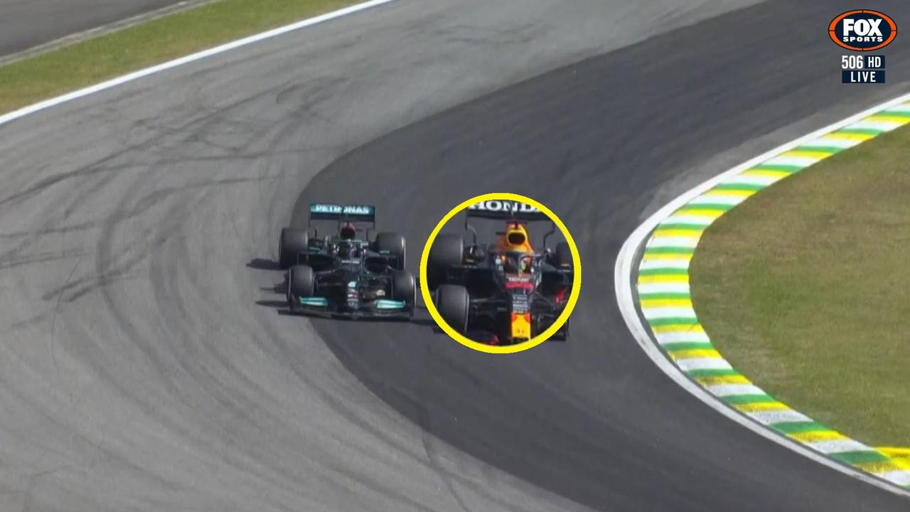 F1 Lewis Hamilton vs Max Verstappen Brazil Grand Prix incident, camera footage missing