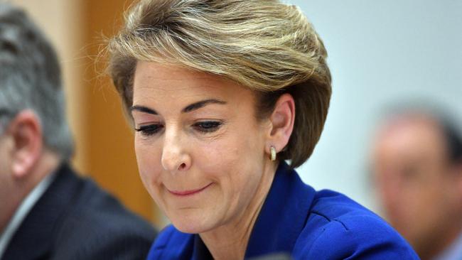 Michaelia Cash is facing calls to resign while Malcolm Turnbull has been accused of being “up to his neck” in the scandal surrounding raids on the Australian Workers’ Union offices in Sydney and Melbourne. Picture: AAP