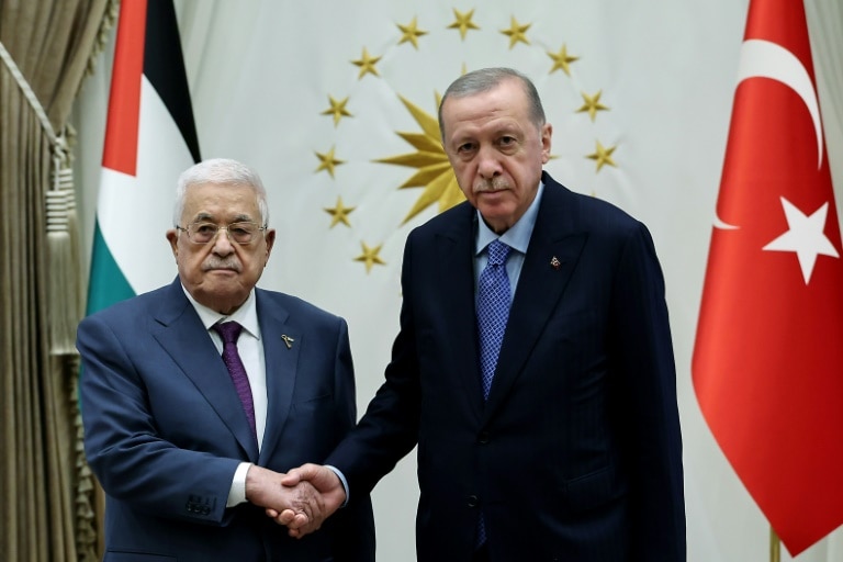 Palestinian Authority president Abbas, Erdogan discuss Gaza ceasefire ...