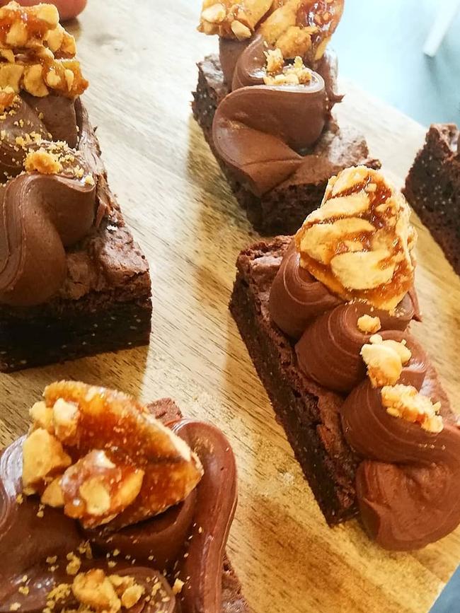 Peanut Brittle Brownies at Nathan Bakes in Grenfell St. Supplied: Nathan Bakes