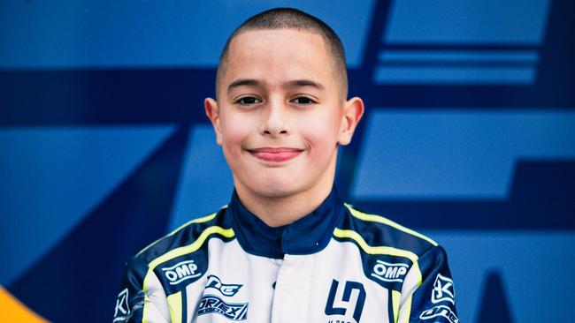 Melbourne karter William Calleja has signed for Ricky Flynn Motorsport who have helped F1 stars Lando Norris and Oscar Piastri make it to the top. Picture: Supplied.