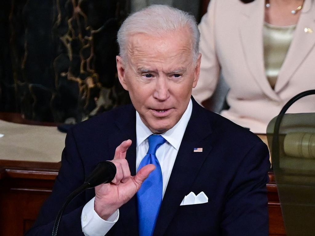 US politics: President Joe Biden makes speech to Congress about first ...