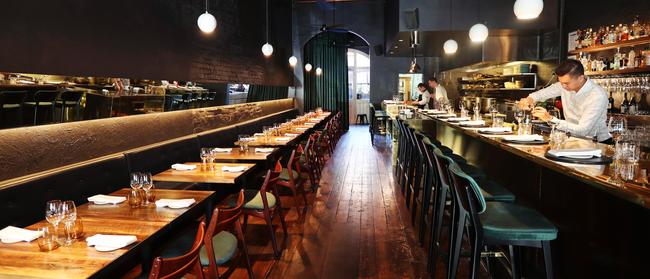 The sleek and cool Saint Crispin will close for 12 months to make way for the next gen of hopso heroes from next month — so get in now for the famous hand-rolled macaroni. Picture Rebecca Michael.